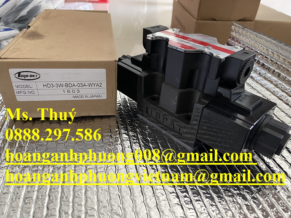 GIÁ TỐT - Van thuỷ lực Toyo - Oki HD3-3W-BDA-03A-WYA2 - Toàn Quốc